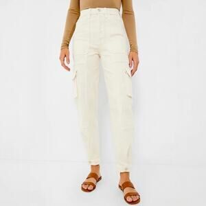 MOTHER The Curbside Cargo Flood in Eggnog Size 23